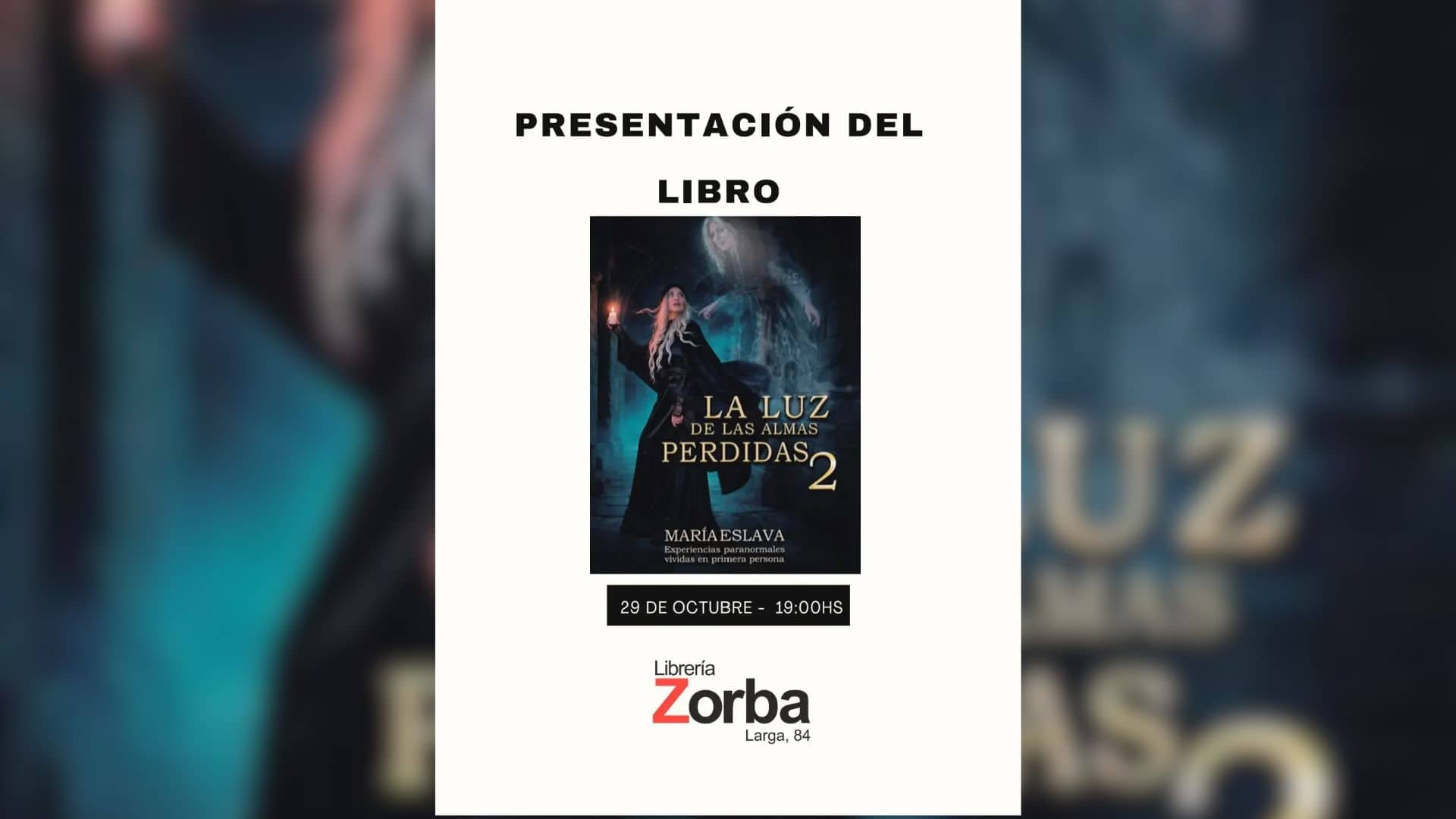 Imagen de la noticia: El misterio y las experiencias paranormales llegan a las "Charlitas en Zorba" con María Eslava (Cultura)